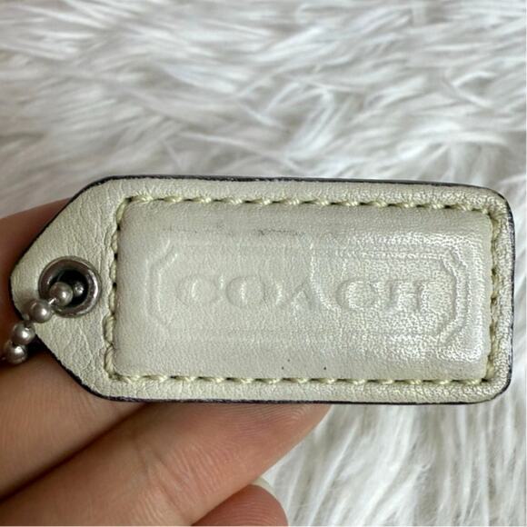 1.5" y2k COACH Vintage Fob Bag Charm Hang tag Hangtag - Picture 1 of 2